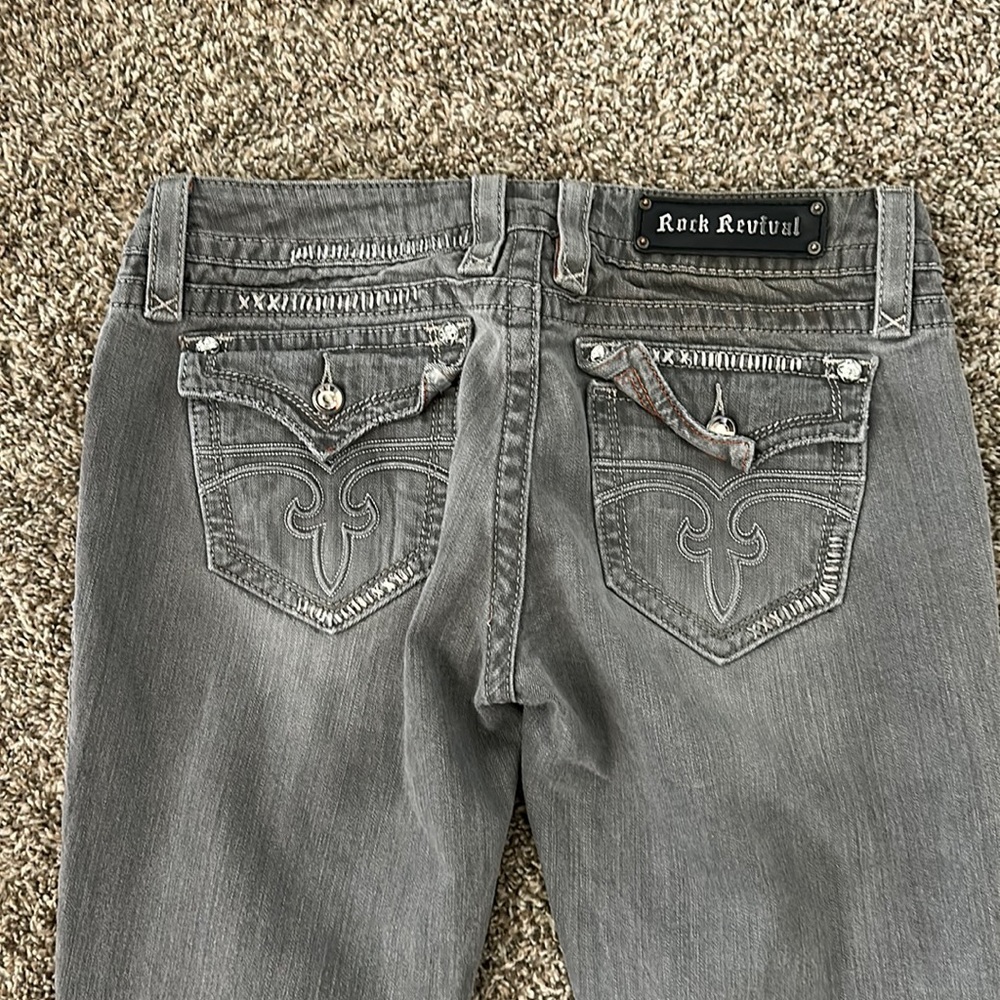 Rock Revival Grey Skinny Jeans